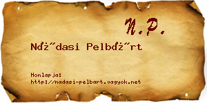 Nádasi Pelbárt névjegykártya